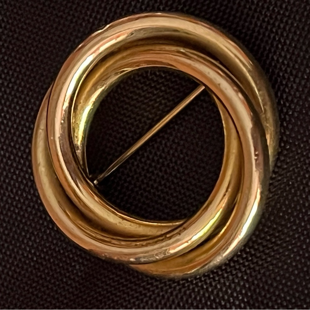 Vintage Gold Filled CIrcle Pin Brooch